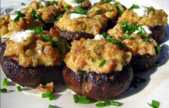 Фаршировані печериці