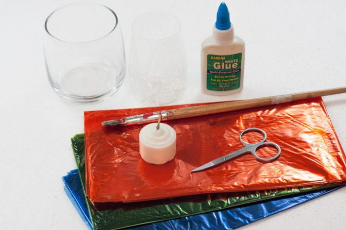 Декупаж на склі для початківців, фото