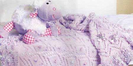 Дитячий плед спицями: докладний опис для початківців