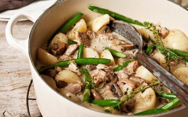 Фрікасе з курки з грибами – 6 рецептів приготування