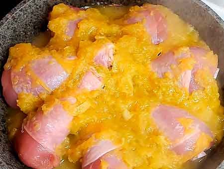 Курка по-єврейськи рецепт з цибулею та содою покроково