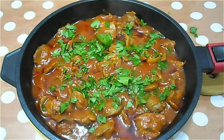 Курячі шлунки - рецепти приготування в сковороді