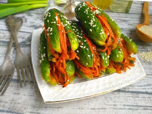 Огурцы по-корейски - Самый вкусный рецепт быстрого приготовления