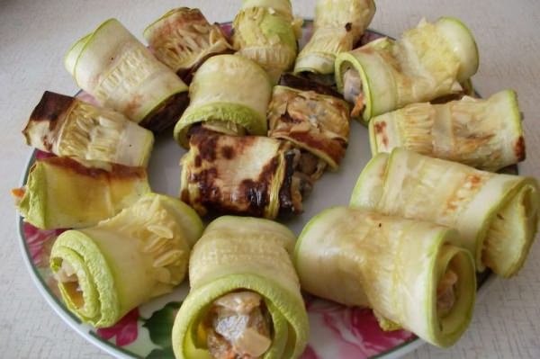 Рулетики з кабачків – 8 дуже смачних рецептів приготування з різними начинками