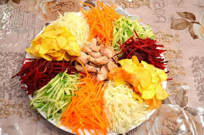 Салат цап у городі — 7 кращих рецептів