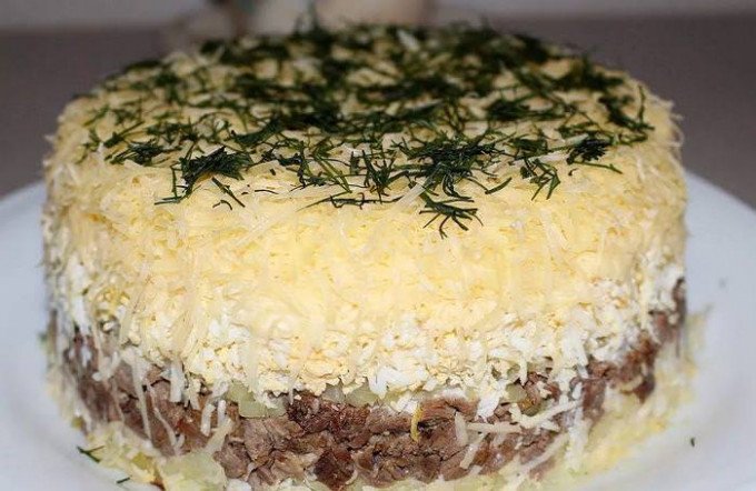 Салат чоловічий каприз класичний рецепт приготування