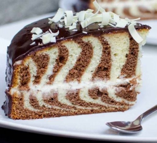 Строкатий торт Зебра — весела смакота!