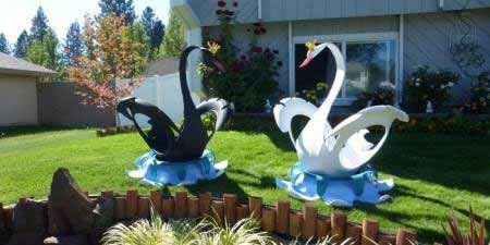 Вироби з шин: як прикрасити дитячу площадку зі старих автомобільних коліс