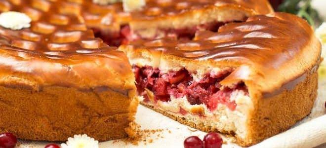 Яскравий пиріг з брусницею за 20 хвилин!