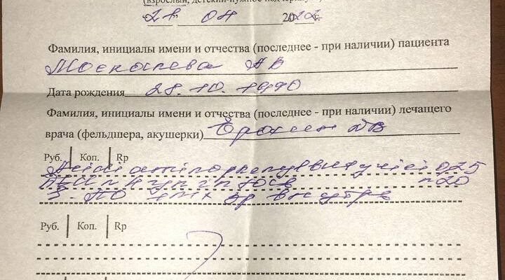 Зразок рецепта на налбуфін: як правильно його оформити