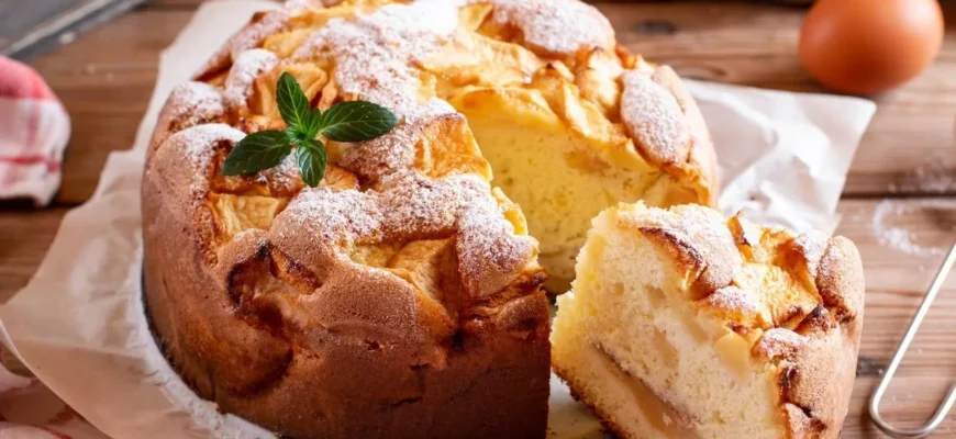 Класичний рецепт шарлотки на кефірі: просте та смачне приготування