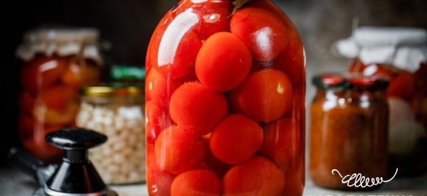 Рецепт солодких маринованих помідорів у 3-літровій банці – покроково Рецепт солодких маринованих помідорів у 3-літровій банці – покроково