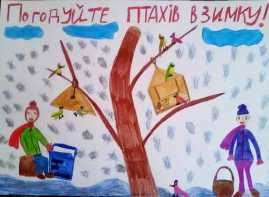Як допомогти птахам взимку: малюнки та корисні поради