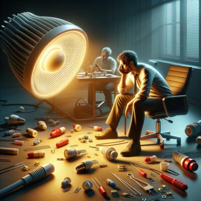 Чому LED лампа продовжує світитися після вимкнення: основні причини