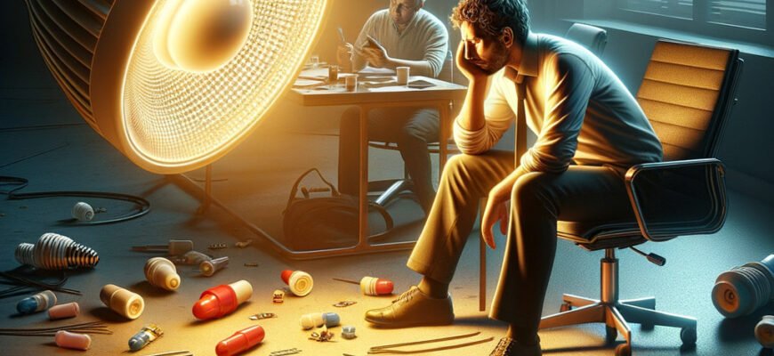 Чому LED лампа продовжує світитися після вимкнення: основні причини