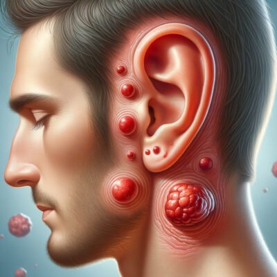 Причини появи гульки за вухом: основні фактори та рішення